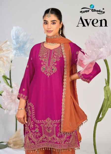 Aven By Your Choice Designer Chinon Beats Readymade Suits 